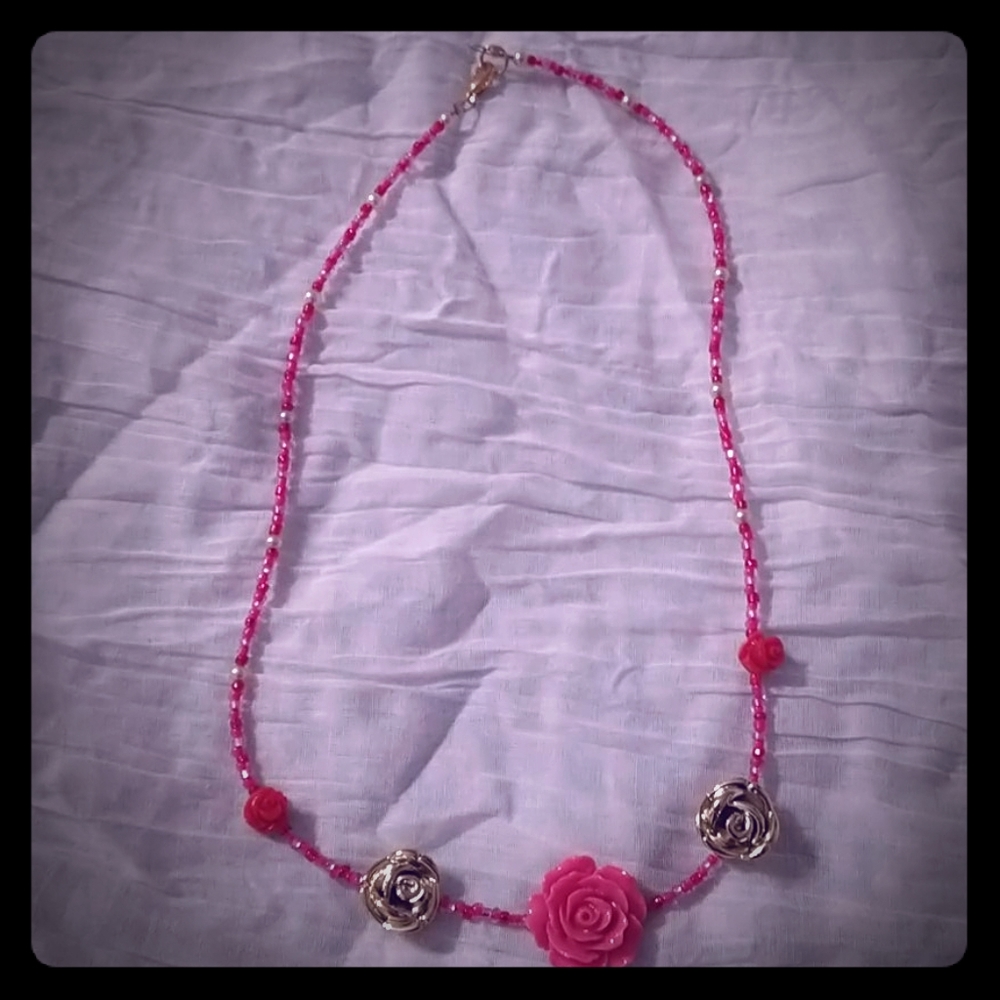 Handmade Rose Garden Necklace